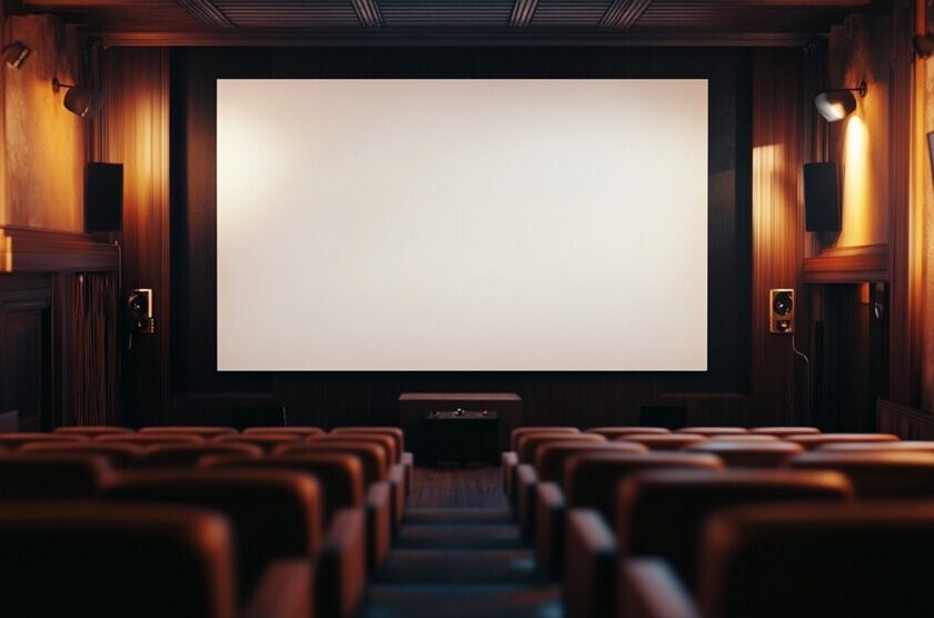 Cinema,With,White,Blank,Screen,For,Mockup